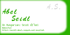 abel seidl business card